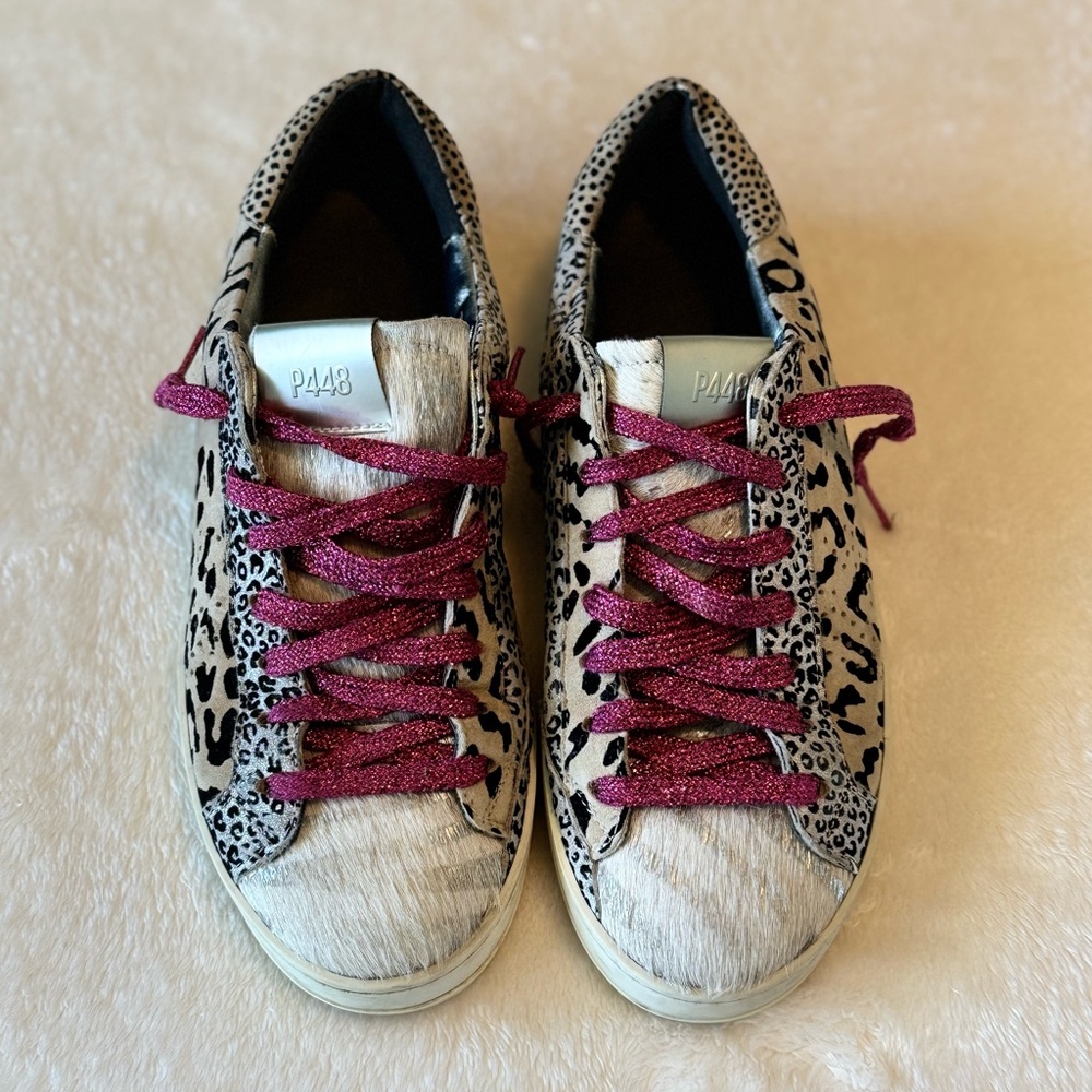 P448 John BS Genuine Calf Hair Low Top Sneaker - Size 39 (9)